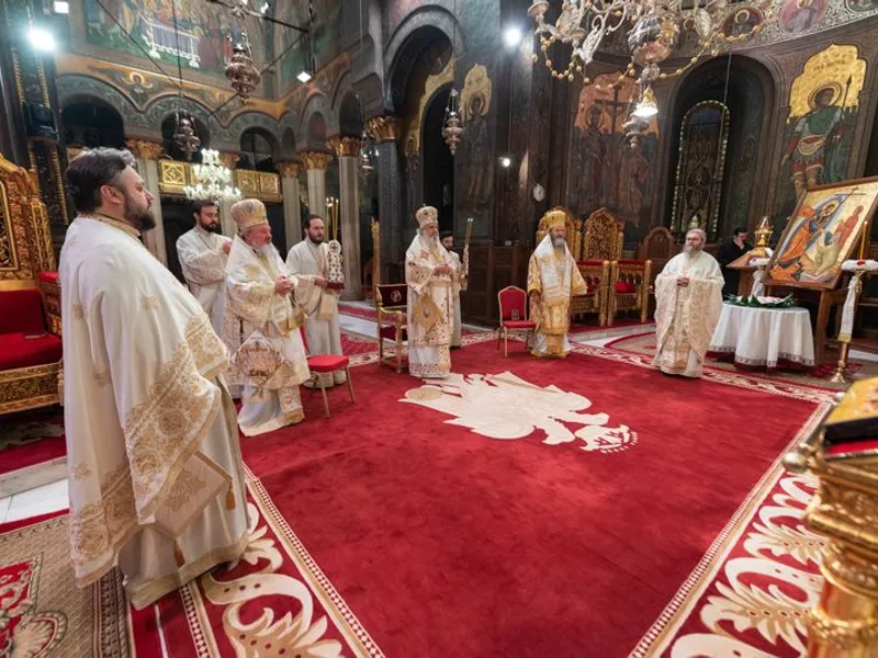 Slujba de Înviere, ținută la Patriarhie de Paști. FOTO: basilica.ro