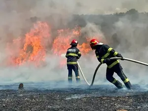 Incendii provocate de fulgere la Botoșani. Pompierii au lucrat la foc continuu - Foto: ISU