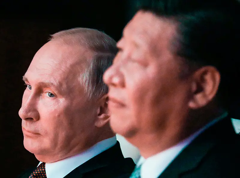 Vladimir Putin și Xi Jinping   Foto: Mihail Klimentiev/Tass/Getty Images