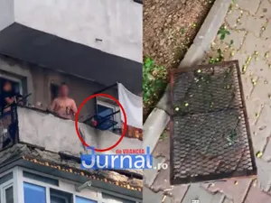 Patru tineri au încins grătarul pe balcon însă l-au scăpat de la etajul opt pe-o mașină Foto: jurnaldevrancea.ro