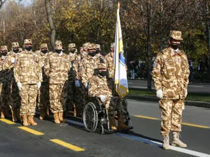 Militarii veterani din teatrele de operații participă la Parada Militară de ! Decembrie/foto: facebook