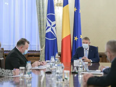 Iohannis, ședință pentru evaluarea măsurilor luate în criza COVID, octombrie 2020/FOTO: presidency.ro