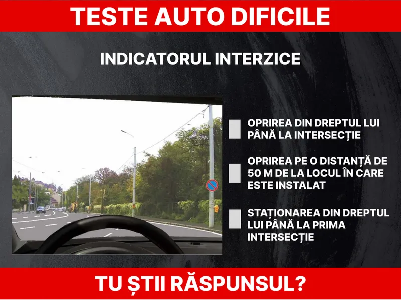 TESTE AUTO capcană: Ce interzice indicatorul de pe stâlp? - Foto: ilustrație Newsweek