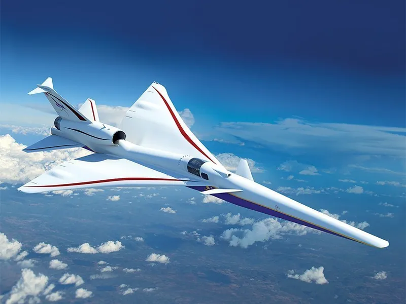 OPERATOR. Forma elegantă a avionului  supersonic X-59 QueSST al NASA va genera un sunet mai silențios. Lockheed Martin demarează construcția avionului în luna ianuarie 2019