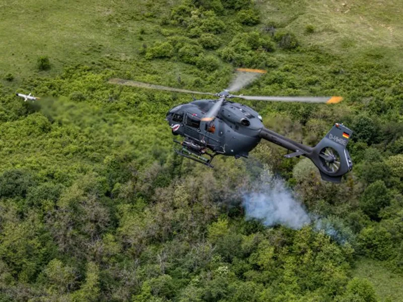 VIDEO Un elicopter H145M a lansat o rachetă Spiker ER în România. S-a simulat o luare de ostatici / defenseromania