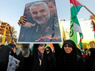 Generalul Soleimani, jelit/FOTO: adevarul.ro