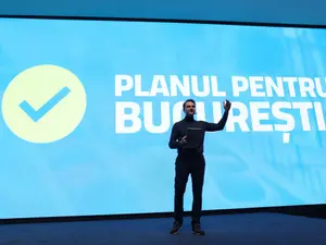 Candidatul PNL la Primăria Capitalei, Sebastian Burduja, și-a prezentat Planul pentru București - Foto: INQUAM Photos/ George Călin