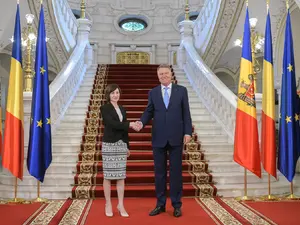 Klaus Iohannis și Maia Sandu, la Palatul Cotroceni- Foto: Administrația Prezidențială