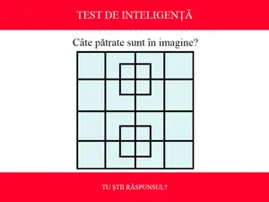 TEST DE INTELIGENȚĂ Câte pătrate sunt în imagine? Puțini reușesc să răspundă corect - Foto: Colaj Newsweek / Reader's Digest