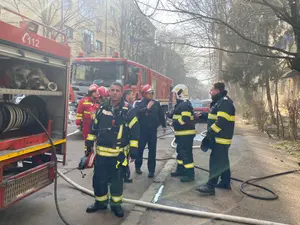 Incendiu la o școală din Constanța. 700 de elevi și profesori, evacuați din clădire - FOTO: Facebook/ ISU Constanța