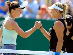 Kerber și Halep - FOTO: playsport