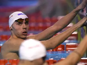 David Popovici, locul 4 în finala de 200 de metri liber, la Campionatele Europene - Foto: Antena Sport