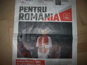 Ziarul de campanie electorală al Vioricăi Dăncilă/FOTO: Newsweek România