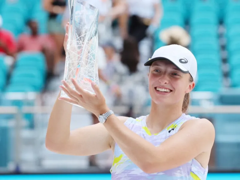 Iga Swiatek a câștigat turneul WTA 1.000 de la Miami. / Foto: digisport.ro