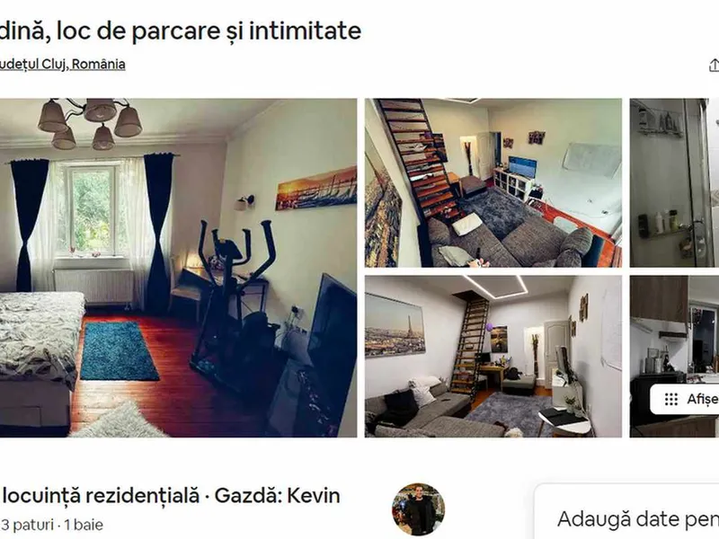 „Bursa” cazărilor pentru UNTOLD: 380 €/zi apartamentul cu 3 dormitoare, 600 €/4 zile garsoniera - Foto: AirBnb