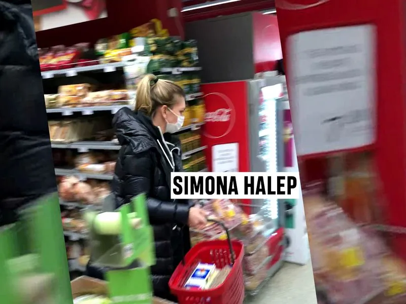 Simona Halep, incognito la supermarket,  / cancan.ro