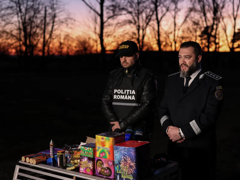 „Operațiunea Petarda”: Aproximativ 70 tone de articole pirotehnice, confiscate de polițiști - Foto: INQUAM PHOTOS / Sabin Cirstoveanu - Imagine cu rol ilustrativ