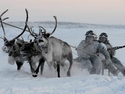 Rușii se antrenează în zona arctică/Foto:TASS