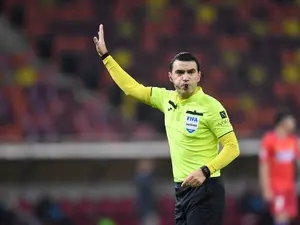 Oviidu Hațegan este unul dintre cei mai bine cotați arbitri români Foto: INQUAM Photos/ Alex Nicodim