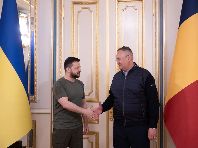 Volodimir Zelenski și Nicolae Ciucă/foto: profimedia