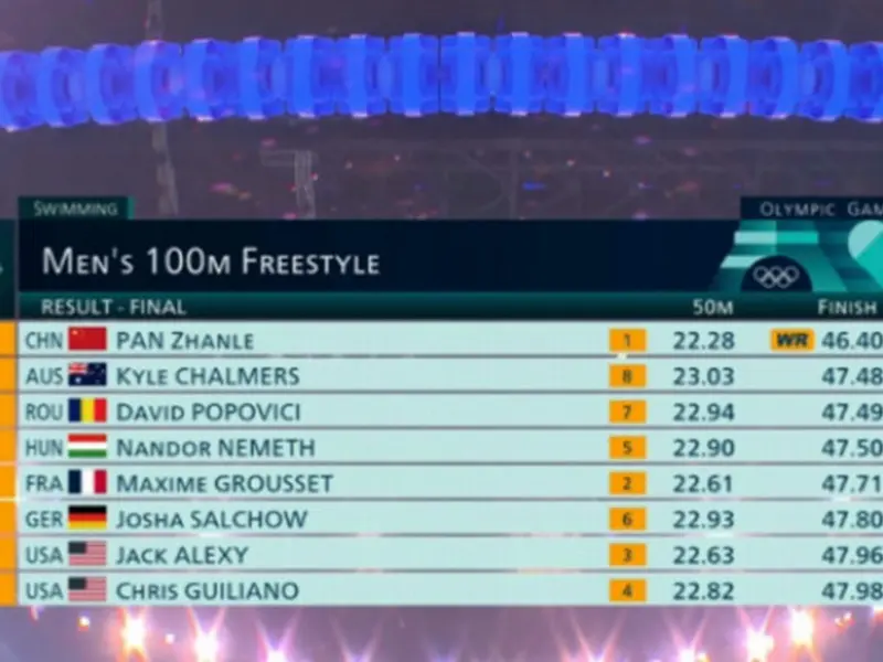 Formidabilă performanță! David Popovici, pe podium la finala 100 m liber - Foto: captura TV(imagine cu rol ilustrativ)