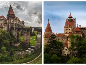 Castelul Corvinilor și Castelul Bran / Foto: brasov.net