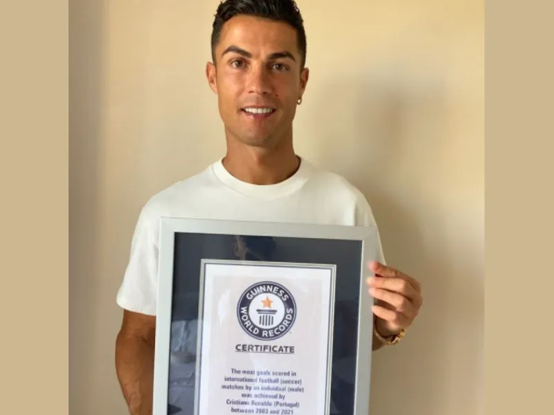 Cristiano Ronaldo a intrat în Cartea Recordurilor, după cele 111 goluri la națională/FOTO: Facebook/CristianoRonaldo