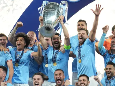 Manchester City e pentru prima dată Campioana Europei, învingând Inter Milano cu 1-0 în finala Champions League disputată la Istanbul - Foto: Profimedia Images