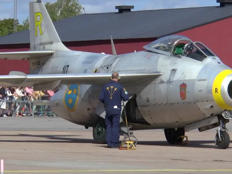 Saab J29 Tunnan - FOTO: Youtube