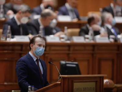 Florin Cîțu în plenul Parlamentului/FOTO: Inquam Photos/George Călin