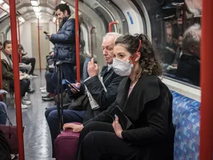 Poză realizată în metroul din Londra/FOTO: Getty