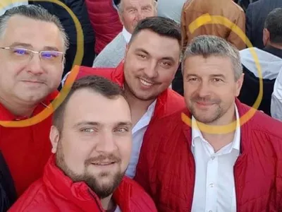 Managerul spitalului din Fălticeni, Vlad Murariu, împreună cu primarul PSD Cătălin Coman, la un miting al PSD Foto: Facebook