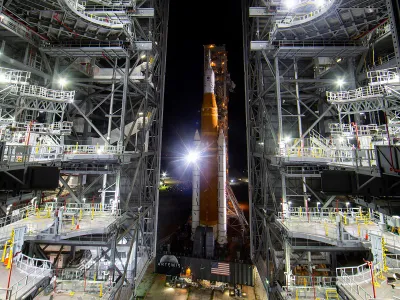 Racheta Artemis, pe rampa de lansare de la Cape Canaveral din SUA- FOTO: Profimedia Images