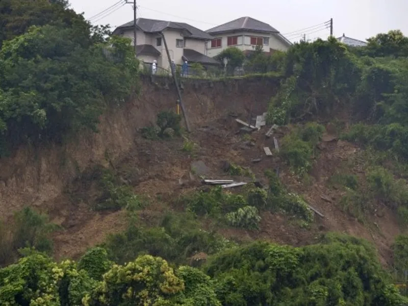 Noi alunecări de teren, în Japonia. FOTO: accuweather.com