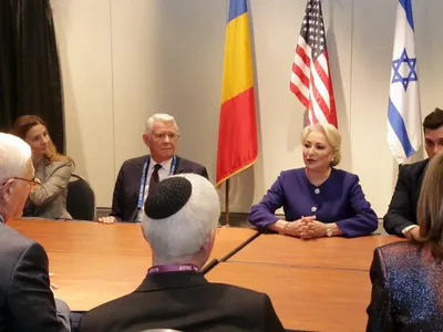 Teodor Meleșcanu, alături de premierul Dăncilă, la Washington DC Foto: Facebook