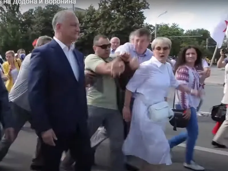 AUR s-a remarcat mai mult prin scandalul făcut de Dorin Chirtoacă. Captură video