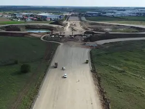 Care e stadiul autostrăzii chinezești de 400.000.000 lei de la marginea Bucureștiului - Foto: captură video