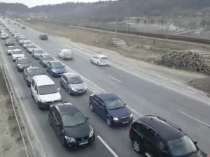 Trafic de coșmar pe DN 1 - Valea Prahovei, pe sensul de mers spre Braşov. / Foto: stirileprotv.ro