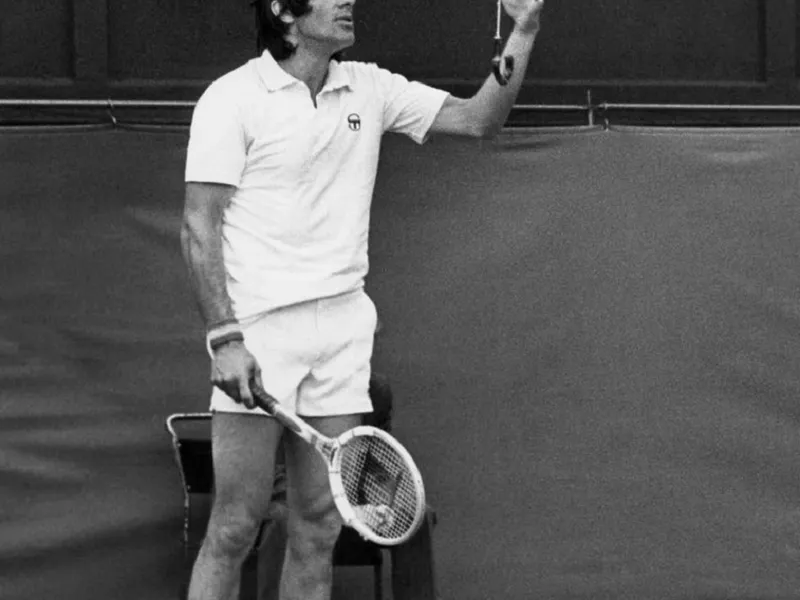 Ilie Năstase, la Wimbledon, pe 2 iulie 1974 Foto: profimediaimages.ro