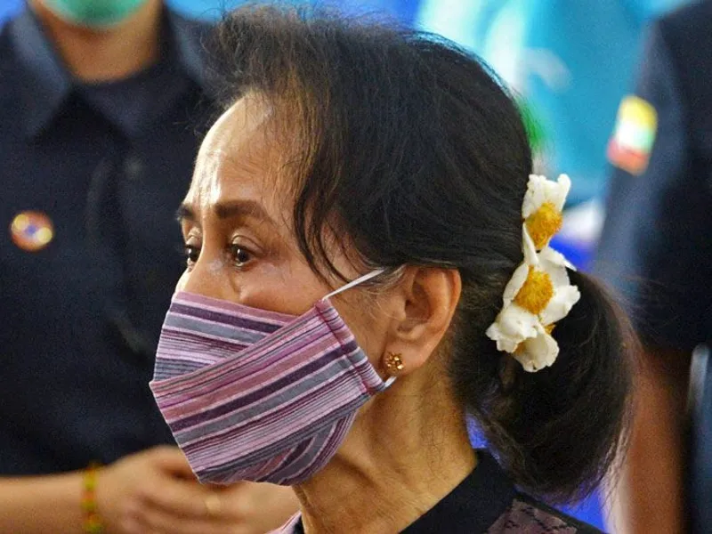 Aung San Suu Kyi va rămâne în detenție până pe 15 februarie/FOTO: Getty