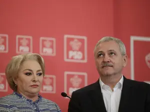 Premierul Viorica Dăncilă altături de fostul lider PSD, Liviu Dragnea/ Foto: Inquam Photos