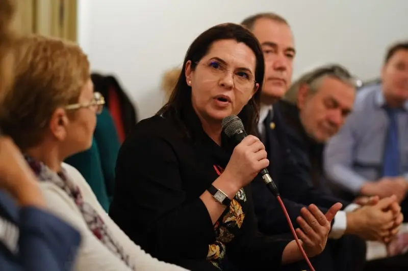 Adriana Săftoiu nu crede că „mașinăria de vot” a PSD poate fi învinsă. Foto: Inquam Photos/Raul Ștef