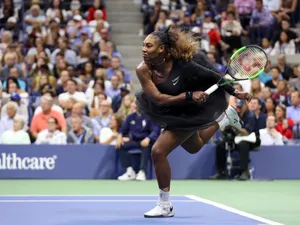 Serena Williams, în timpul finalei US OPEN 2018. Foto USTA / Darren Carroll