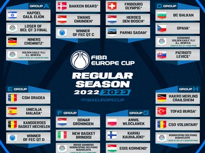 FIBA Europe Cup: Echipele româneşti de baschet masculin şi-au aflat adversarele. / Foto: agerpres.ro