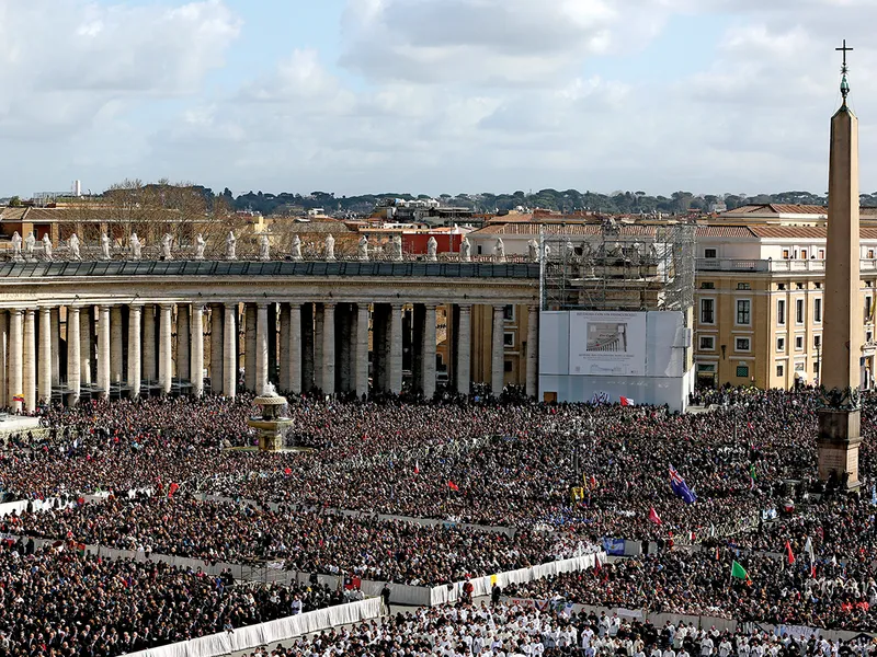 Momentul învestirii în 2013 a actualului Papă Francisc