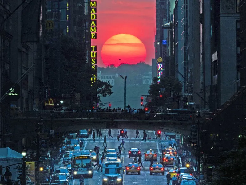 ''Manhattanhenge'' - Foto: Los Angeles Times