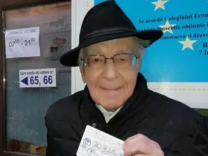 Mihai Șora a votat/FOTO: facebook.com