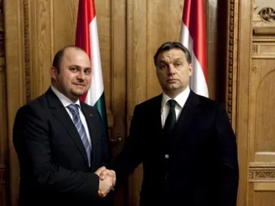 Olosz Gergely și Viktor Orban. Sursa: Szekelyhon