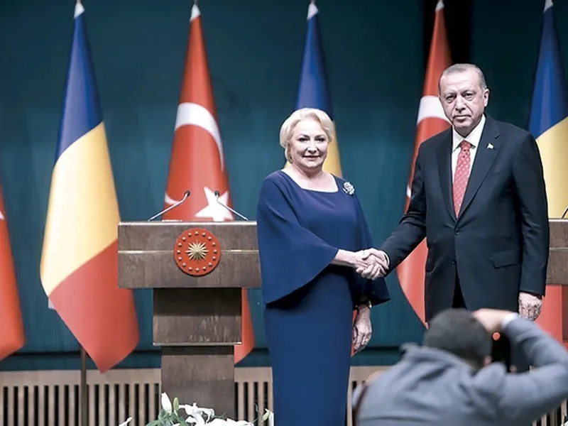 Viorica Dăncilă s-a întâlnit cu președintele turc  Erdoğan, la Ankara