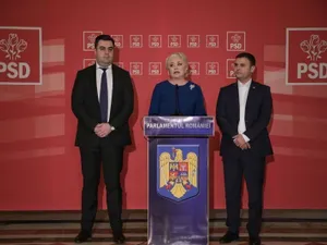 Răzvan Cuc și Daniel Suciu, alături de Viorica Dăncilă. Foto Inquam Photos/Octav Ganea